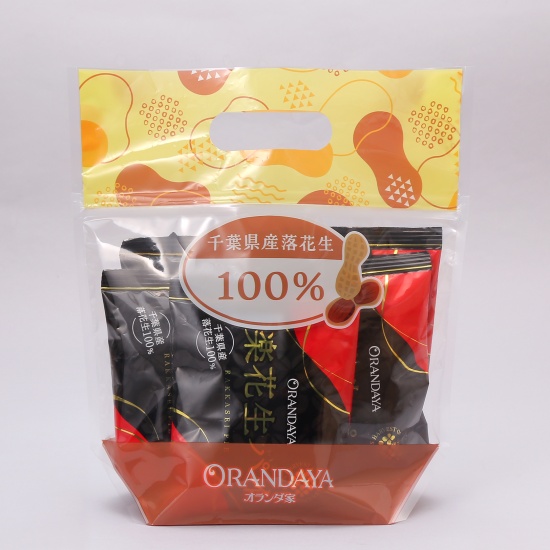 楽花生パイ5個入袋　　　　　　　　　　　　　　　　　　　　　　　　　　　　　　　　　　　　　　　　　　　　　　　　　　袋デザイン、パッケージデザインが予告なく変更になる場合がございます。予めご了承下さい。