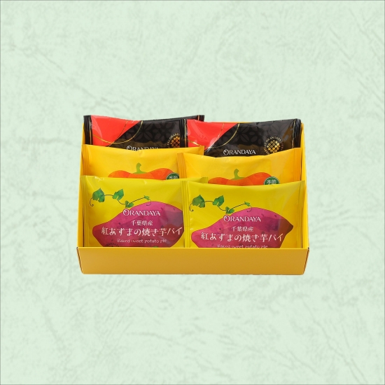 パイセレクション6個入(楽花生・かぼちゃ・焼き芋)　　