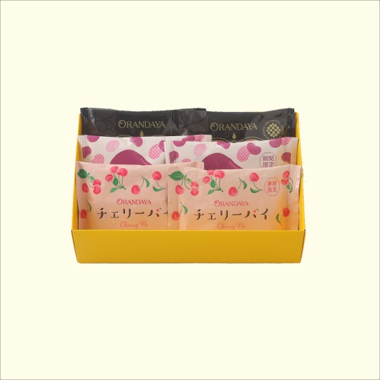 パイセレクション6個入(楽花生・あんこ・チェリー)