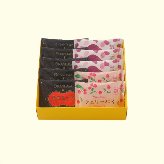 パイセレクション10個入(楽花生・あんこ・チェリー)