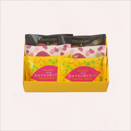 パイセレクション6個入(楽花生・あんこ・焼き芋)